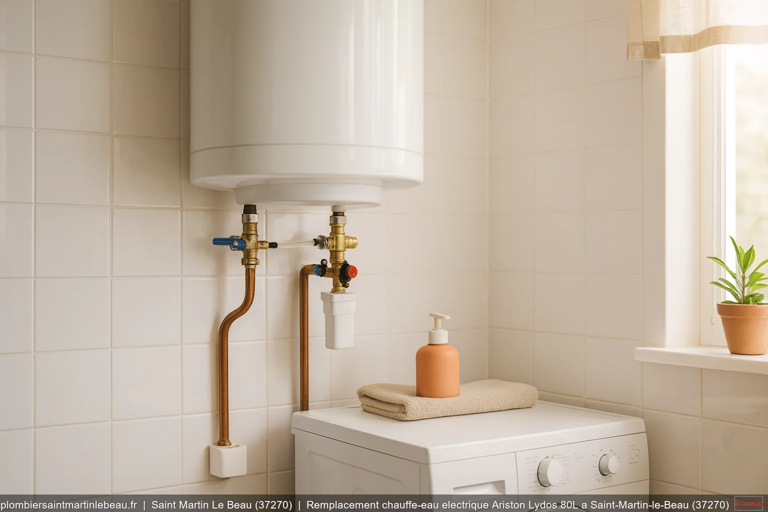 Remplacement chauffe-eau electrique Ariston Lydos 80L a Saint-Martin-le-Beau (37270)